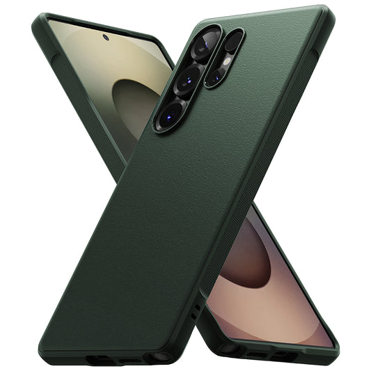 Deksel for Samsung Galaxy S25 Ultra S938, Ringke, Onyx, Grønn