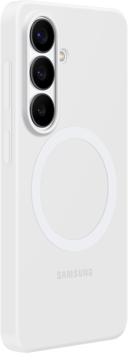 Deksel for Samsung Galaxy S26 S942, Silicone Magnet Case, Hvit EF-ES942CWEGWW