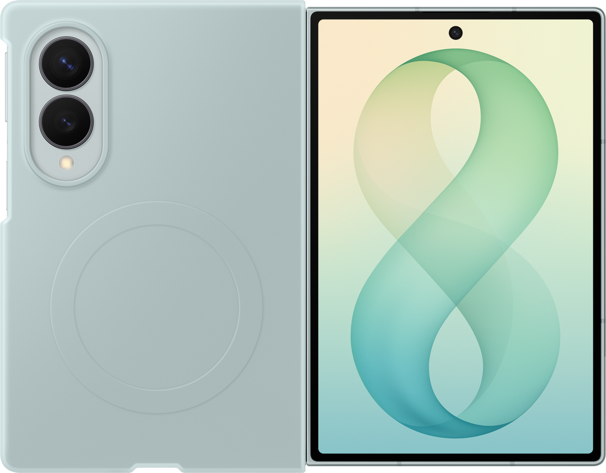 Deksel for Samsung Galaxy Z Fold8 F971, Silicone Magnet Case, Grønn EF-EF971CGEGWW