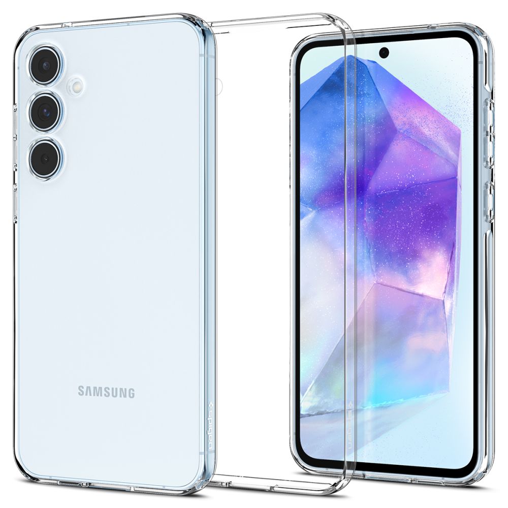 Deksel for Samsung Galaxy A55 5G A556, Spigen, Liquid Crystal, Gjennomsiktig ACS07537