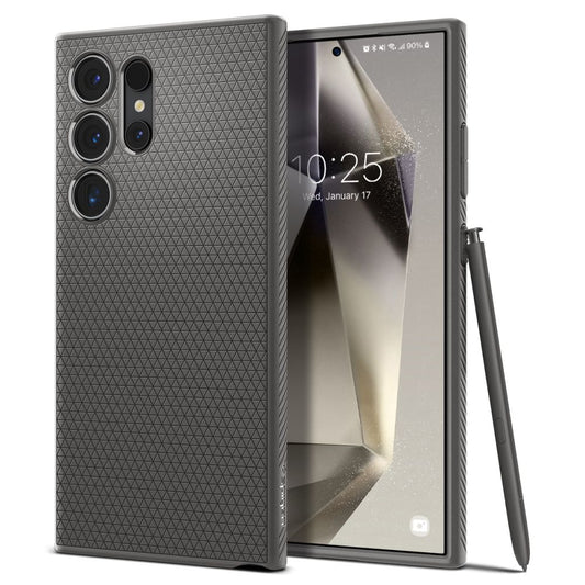 Etui til Samsung Galaxy S24 Ultra S928, Spigen, Liquid Air, Grå
