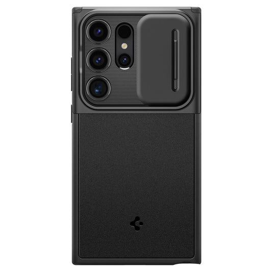 Etui til Samsung Galaxy S24 Ultra S928, Spigen, OPTIK ARMOR, svart ACS07313