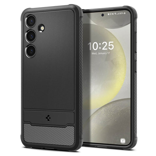 Etui til Samsung Galaxy S24 S921, Spigen, Rugged Armour, svart ACS07346