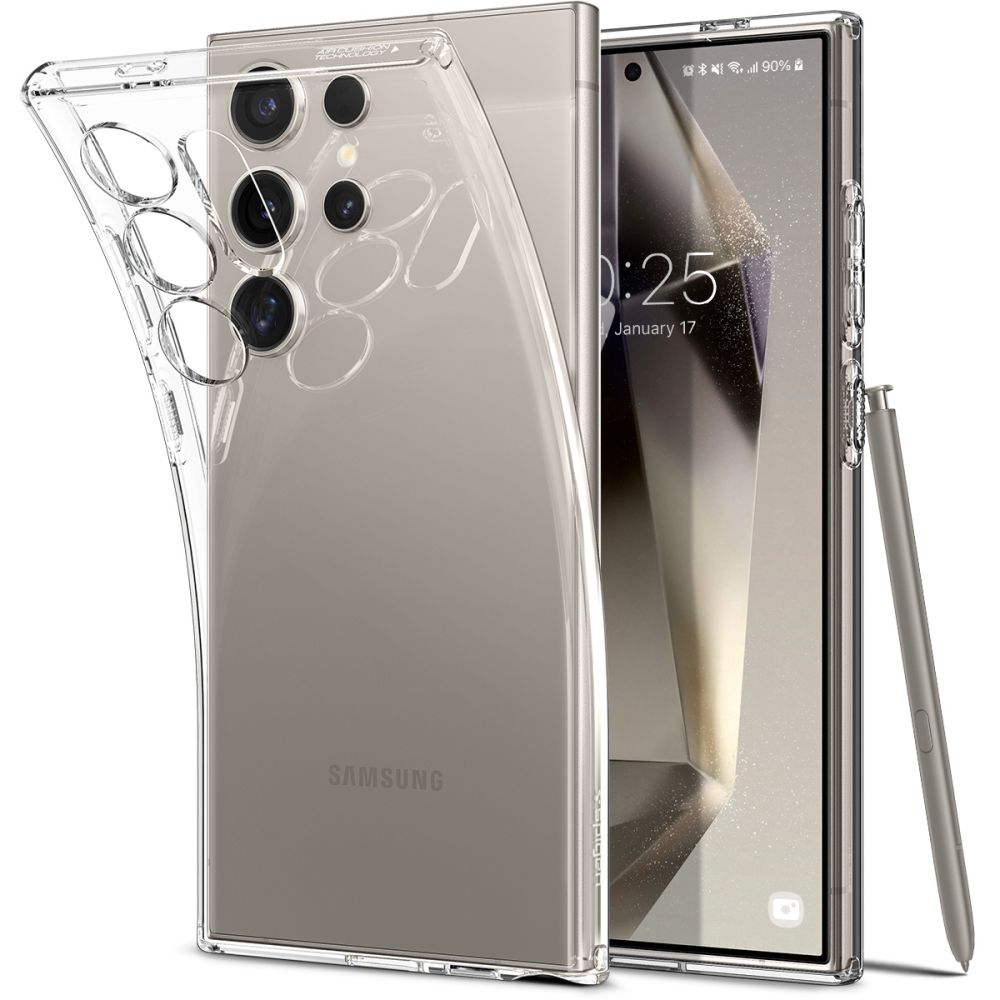 Etui til Samsung Galaxy S24 Ultra S928, Spigen, Liquid Crystal, gjennomsiktig ACS07283