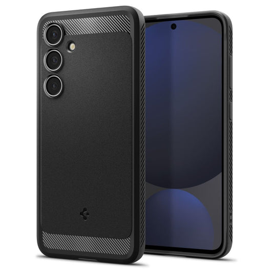 Etui til Samsung Galaxy S24 FE S721, Spigen, Rugged Armour, svart ACS08578