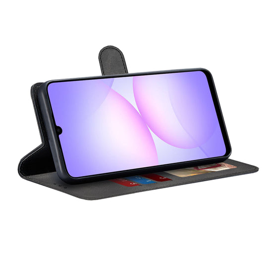 Deksel til Samsung Galaxy A07 4G A075, Techsuit, Diary Book, Svart