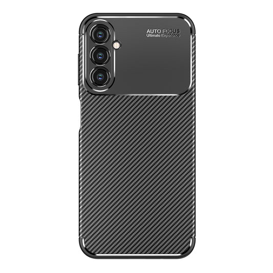 Deksel til Samsung Galaxy A14 A145 / A14 5G A146, Techsuit, CarbonFiber, Svart