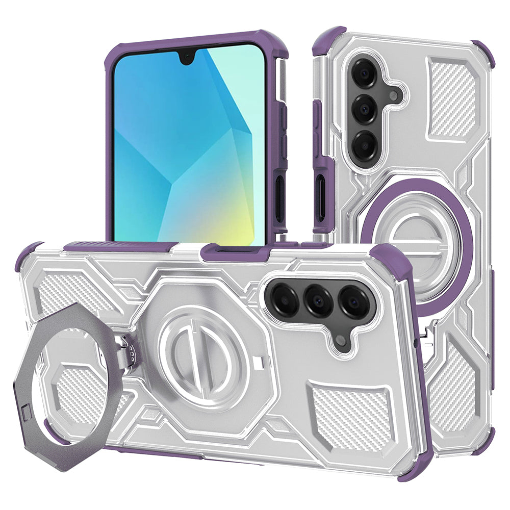 Deksel for Samsung Galaxy A16 5G A166 / A16 4G A165, Techsuit, Carbon Shield Pro, Lilla