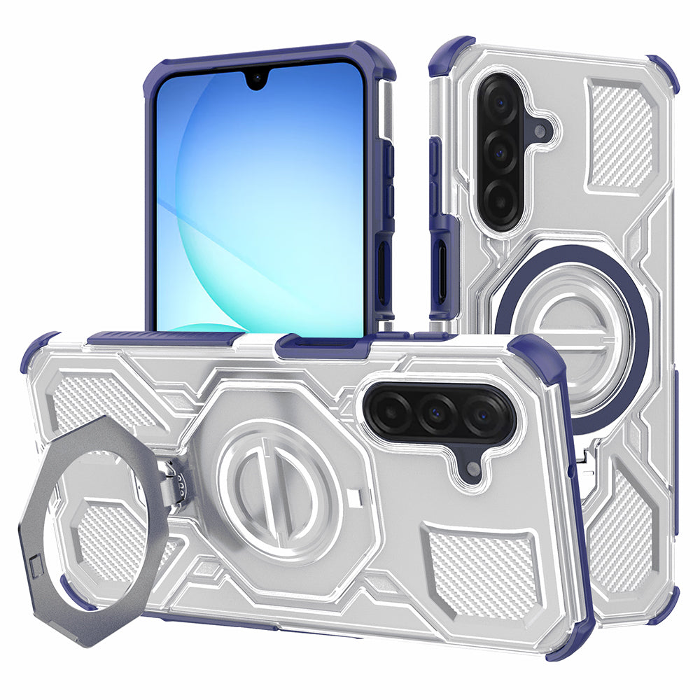 Deksel for Samsung Galaxy A17 4G / A17 5G, Techsuit, Carbon Shield Pro, Blå