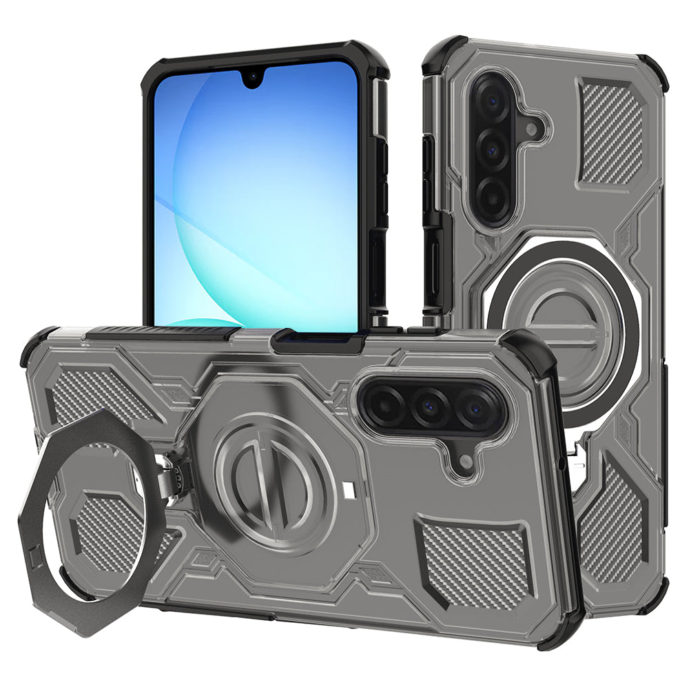 Deksel for Samsung Galaxy A17 4G / A17 5G, Techsuit, Carbon Shield Pro, Røykfarget