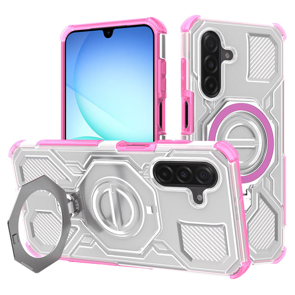 Deksel for Samsung Galaxy A17 4G / A17 5G, Techsuit, Carbon Shield Pro, Rosa