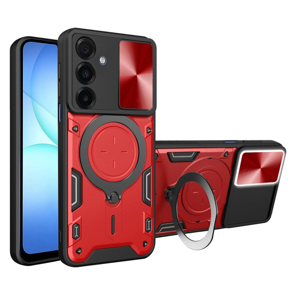 Deksel til Samsung Galaxy A18 5G A186 / A18 4G A185 / F17 / M17 / A17 4G A175, Techsuit, CamGuard Pro, Rød