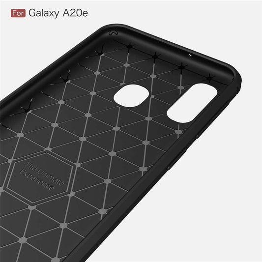 Deksel for Samsung Galaxy A20e A202, Techsuit, Karbon, Svart