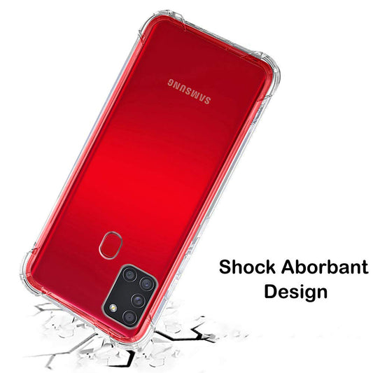 Deksel for Samsung Galaxy A21s A217, Techsuit, Støtsikker Klar, Transparent