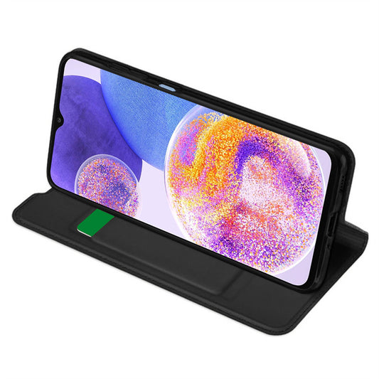 Deksel til Samsung Galaxy A23 5G A236 / A23 A235, Techsuit, Magskin Book, Svart