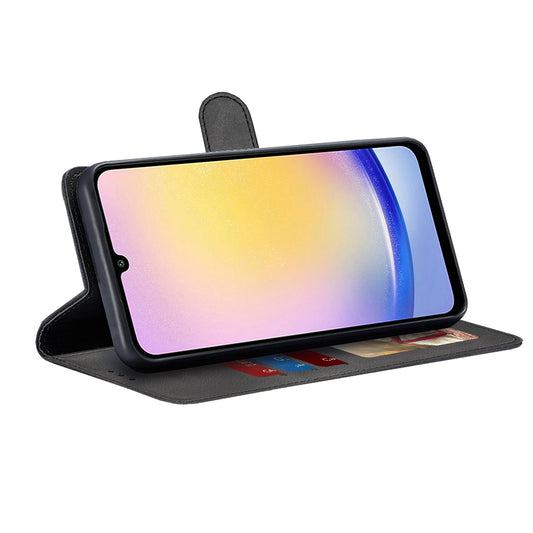 Deksel for Samsung Galaxy A25 A256, Techsuit, Diary Book, Svart