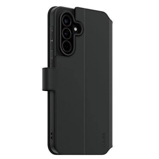Deksel for Samsung Galaxy A26 A266, PanzerGlass, Care Feature Kickstand Wallet, Svart
