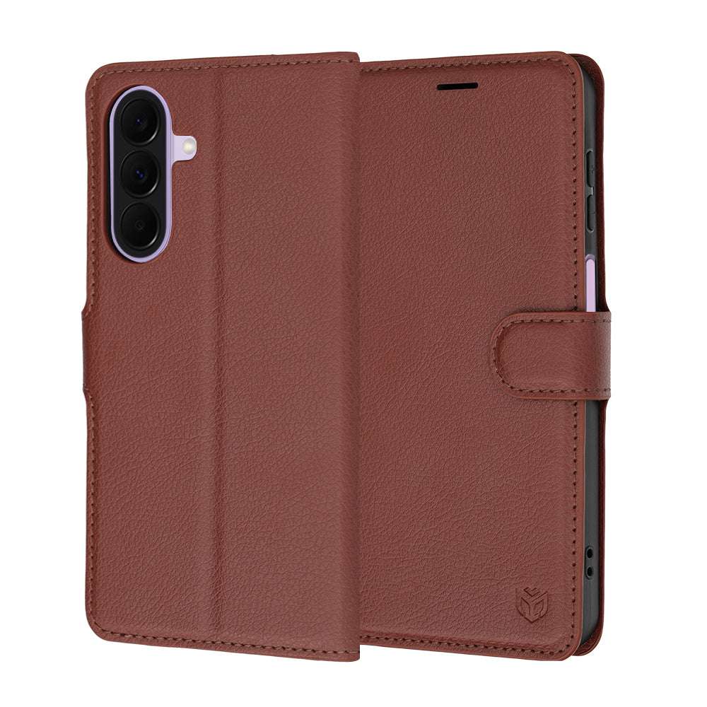 Deksel for Samsung Galaxy A27 5G, Techsuit, Leather Folio, Brun