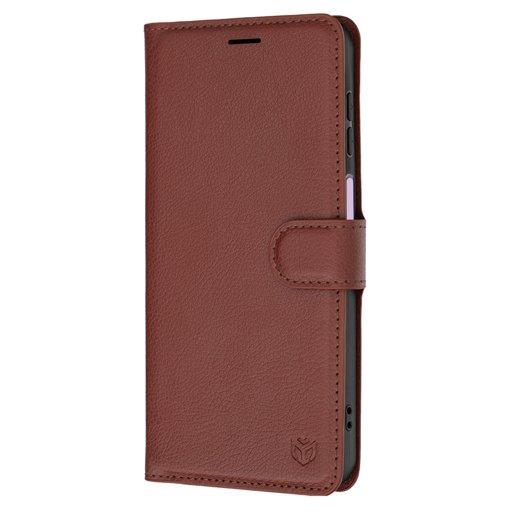 Deksel for Samsung Galaxy A27 5G, Techsuit, Leather Folio, Brun