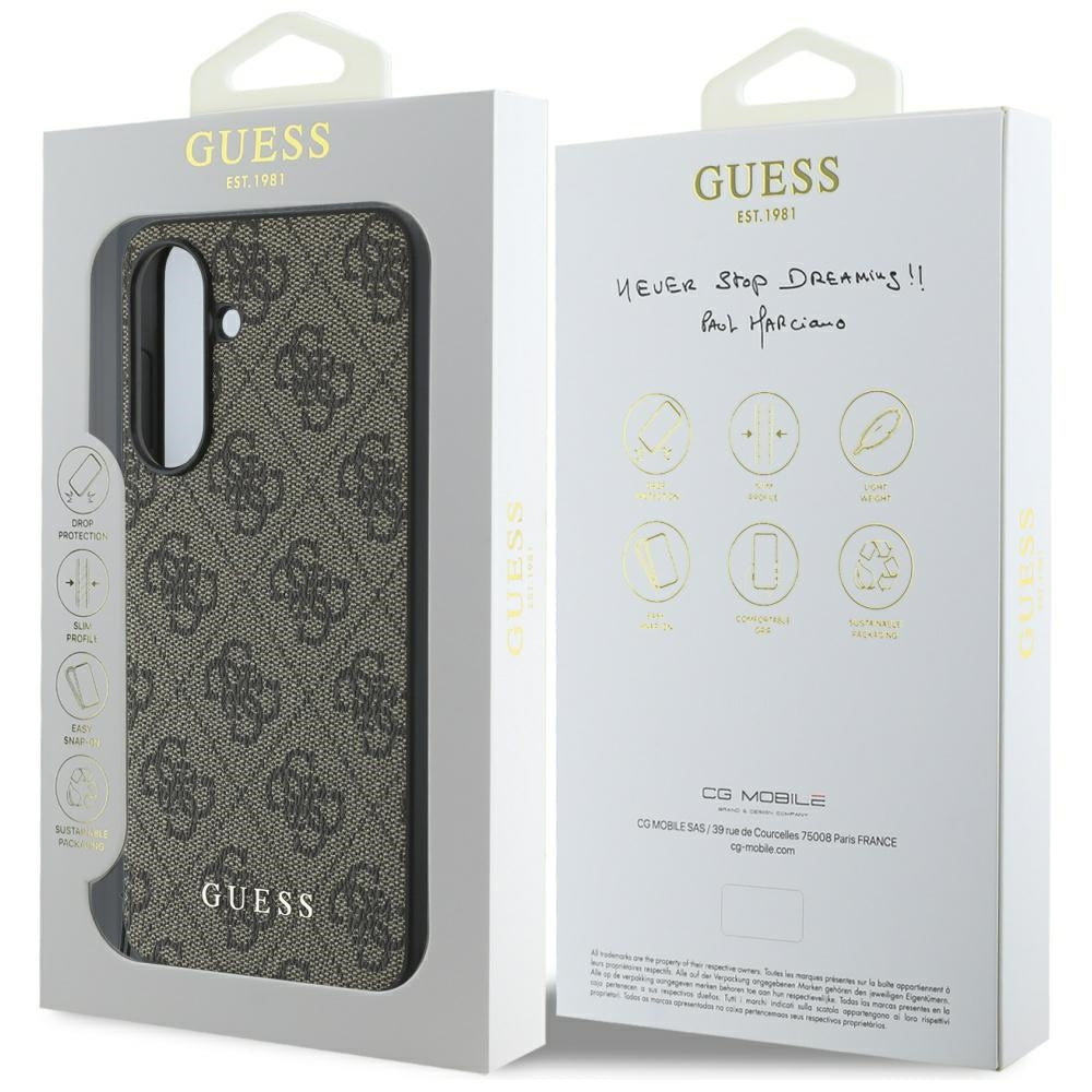 Deksel for Samsung Galaxy A36 A366, Guess, 4G Charm, Brun