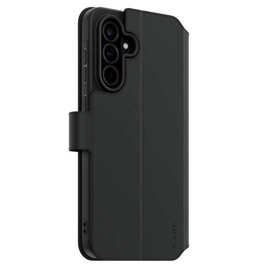 Deksel for Samsung Galaxy A36 A366, PanzerGlass, Care Feature Kickstand Wallet, Svart