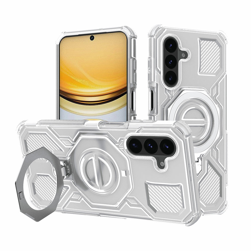 Deksel for Samsung Galaxy A37 5G, Techsuit, Carbon Shield Pro, Hvit