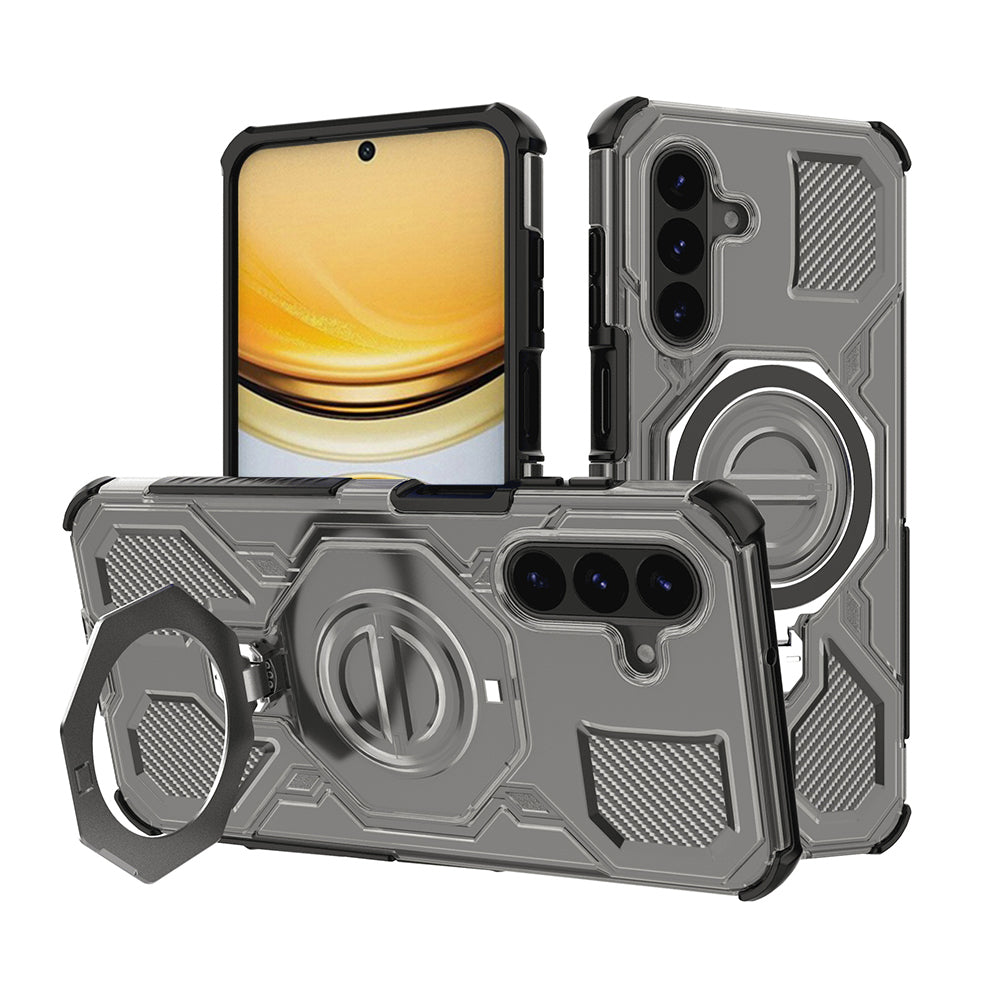 Deksel for Samsung Galaxy A37 5G, Techsuit, Carbon Shield Pro, Røykfarget