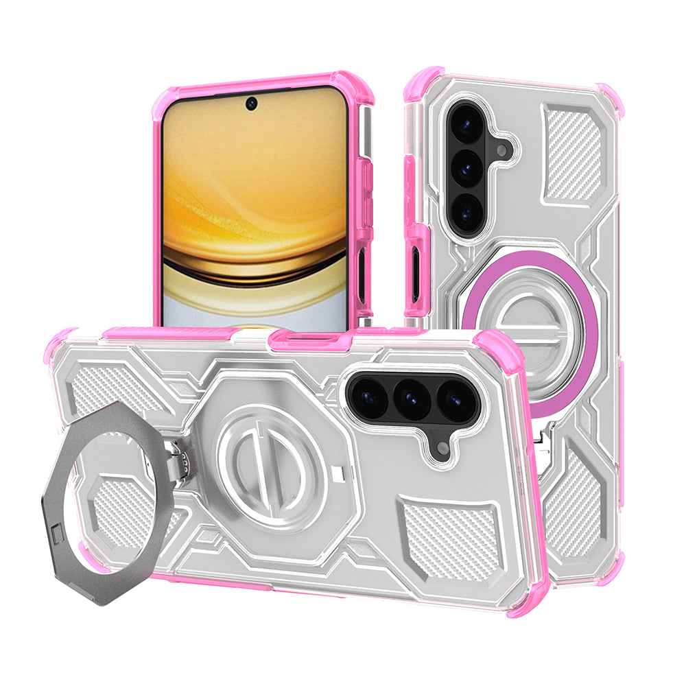 Deksel for Samsung Galaxy A37 5G, Techsuit, Carbon Shield Pro, Rosa