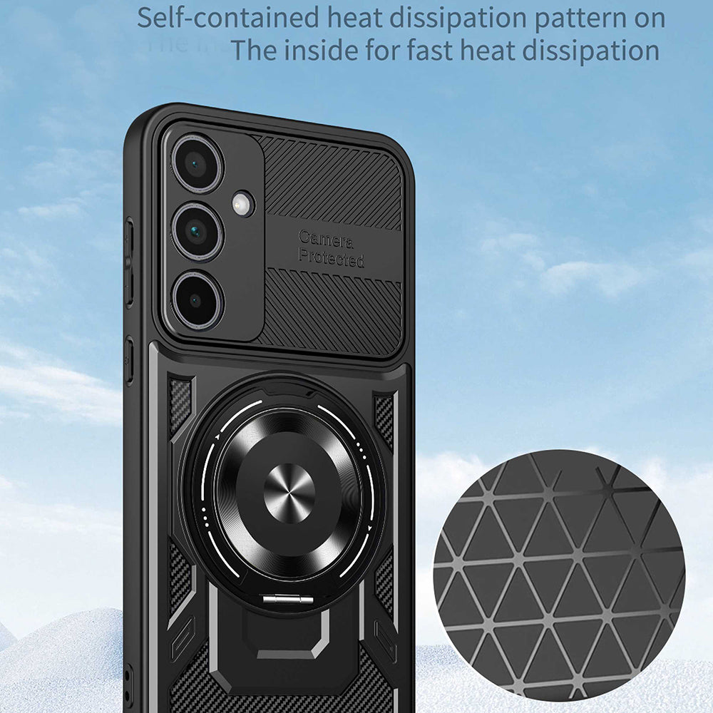 Deksel for Samsung Galaxy A37 5G, Techsuit, RuggedCam, Svart