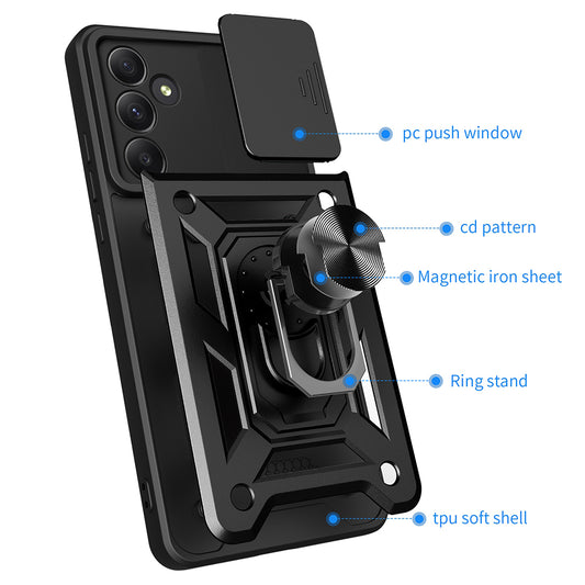 Deksel til Samsung Galaxy A55 5G A556, Techsuit, CamShield, Blå