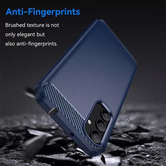 Deksel til Samsung Galaxy A55 5G A556, Techsuit, Karbon, Blå