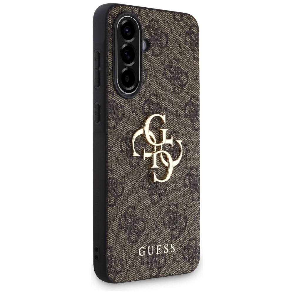 Deksel for Samsung Galaxy A56 A566, Guess, 4G Big Logo, Brun
