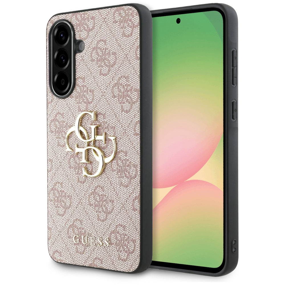 Deksel for Samsung Galaxy A56 A566, Guess, 4G Big Logo, Rosa