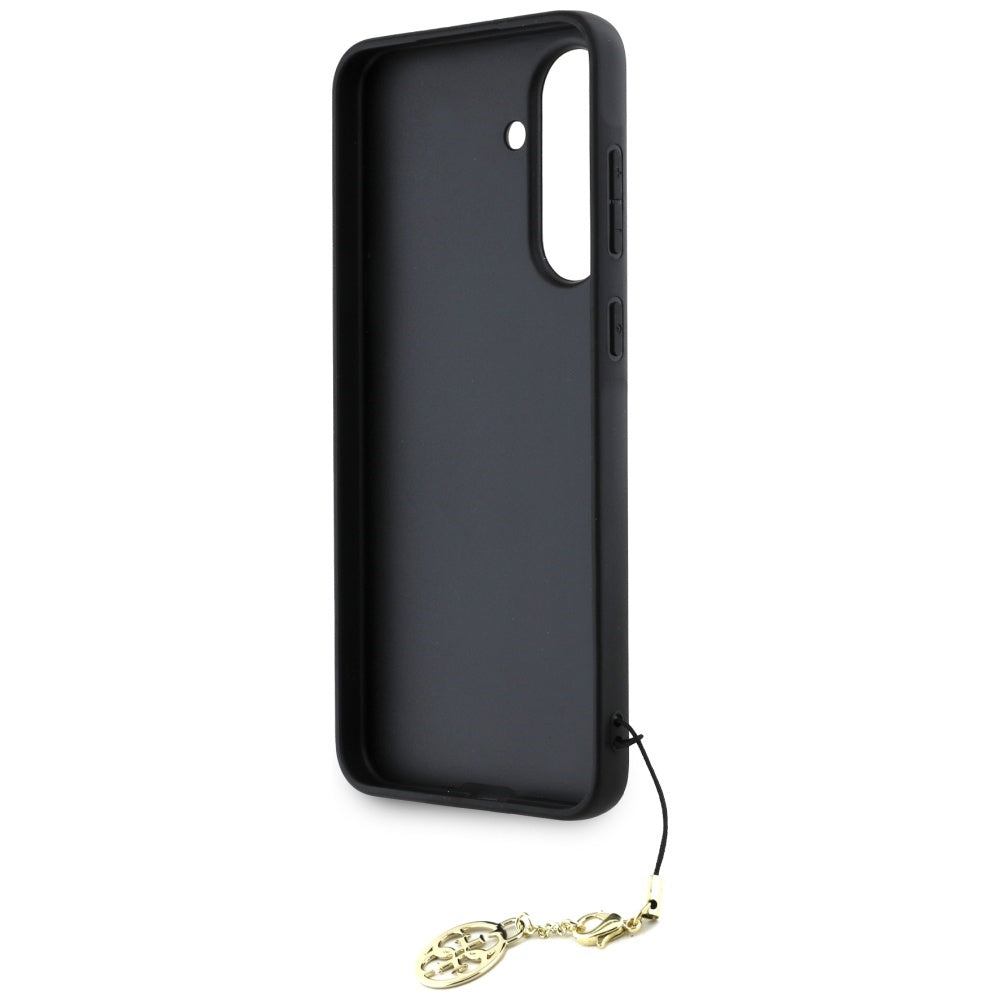 Deksel for Samsung Galaxy A56 A566, Guess, 4G Charm, Svart