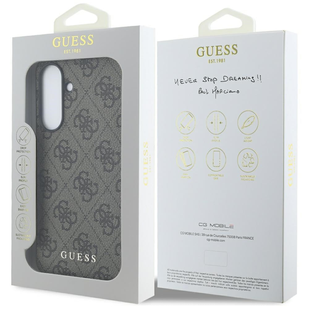 Deksel for Samsung Galaxy A56 A566, Guess, 4G Classic, Brun