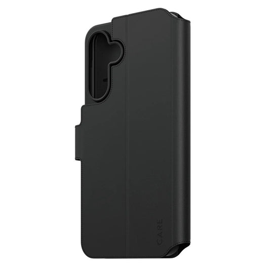 Deksel for Samsung Galaxy A56 A566, PanzerGlass, Care Feature Kickstand Wallet, Svart