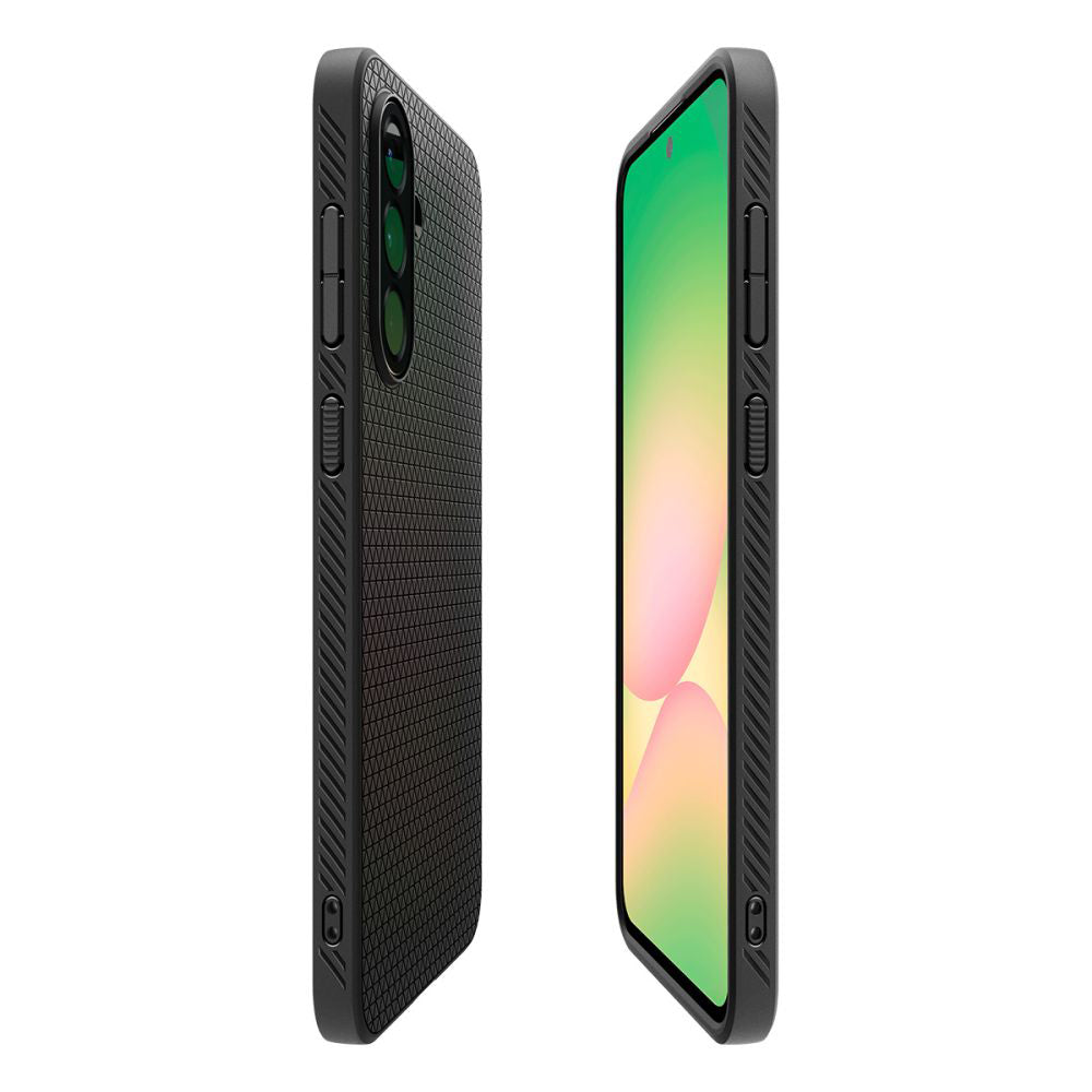 Deksel for Samsung Galaxy A56 A566, Spigen, Liquid Air, Matt Svart ACS09291