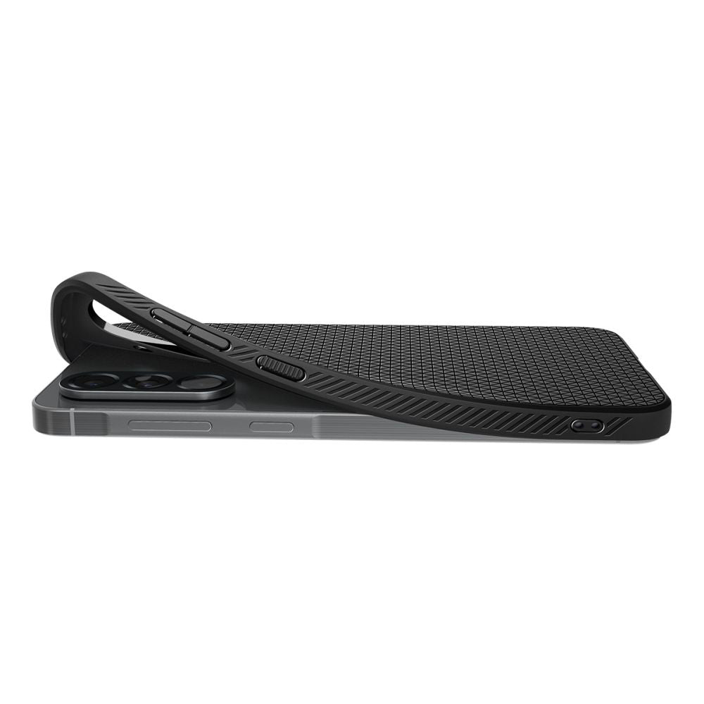 Deksel for Samsung Galaxy A56 A566, Spigen, Liquid Air, Matt Svart ACS09291
