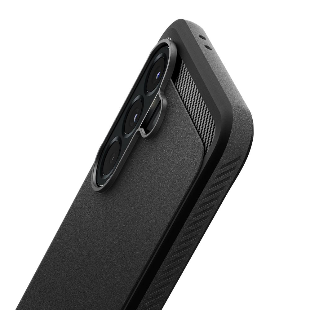 Deksel for Samsung Galaxy A56 A566, Spigen, Rugged Armor, Svart ACS09225