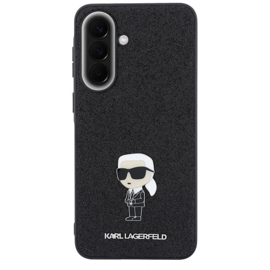 Deksel til Samsung Galaxy A57 5G, Karl Lagerfeld, Glitter Fixed Ikonik Karl, Svart