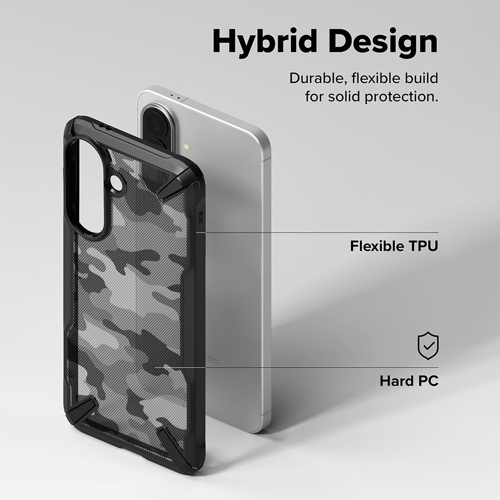 Deksel for Samsung Galaxy A57 5G, Ringke, Fusion X, Camouflage