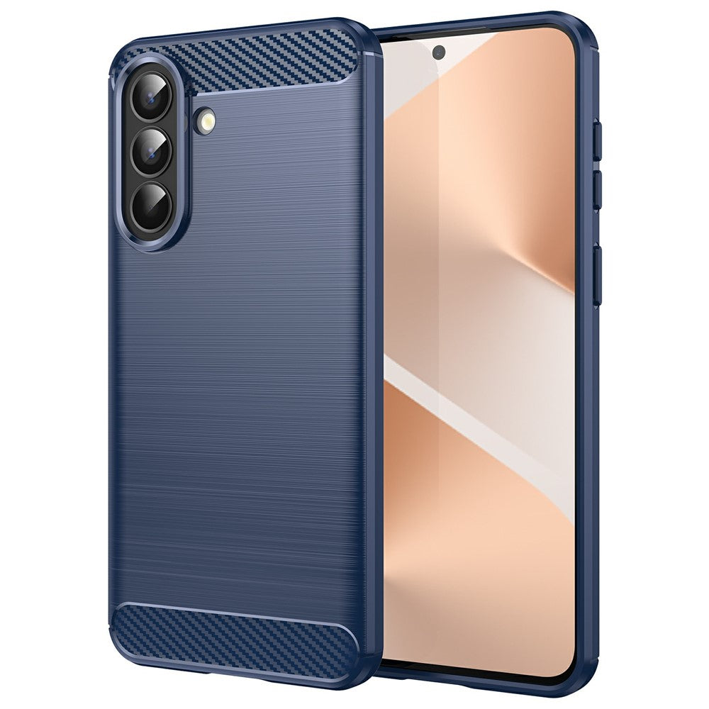 Deksel for Samsung Galaxy A57 5G, Techsuit, Karbon, Blå