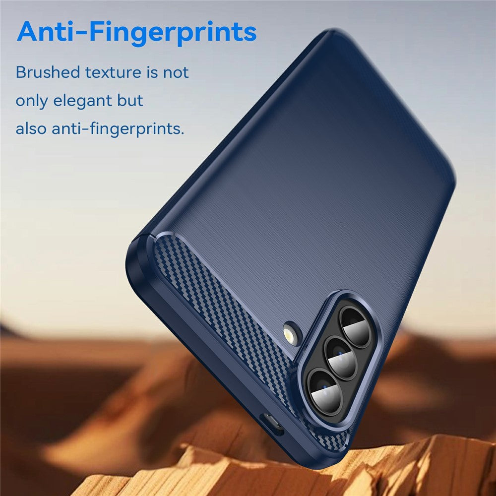 Deksel for Samsung Galaxy A57 5G, Techsuit, Karbon, Blå