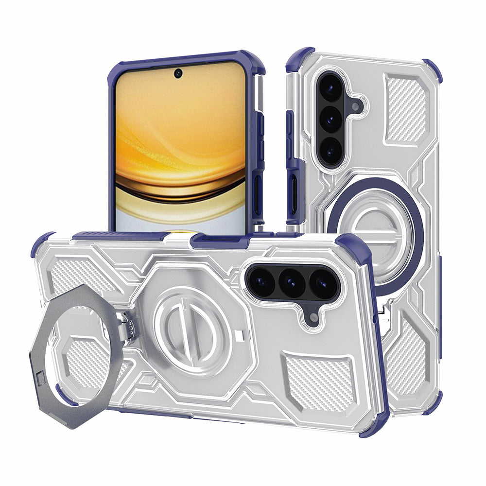 Deksel for Samsung Galaxy A57 5G, Techsuit, Carbon Shield Pro, Blå