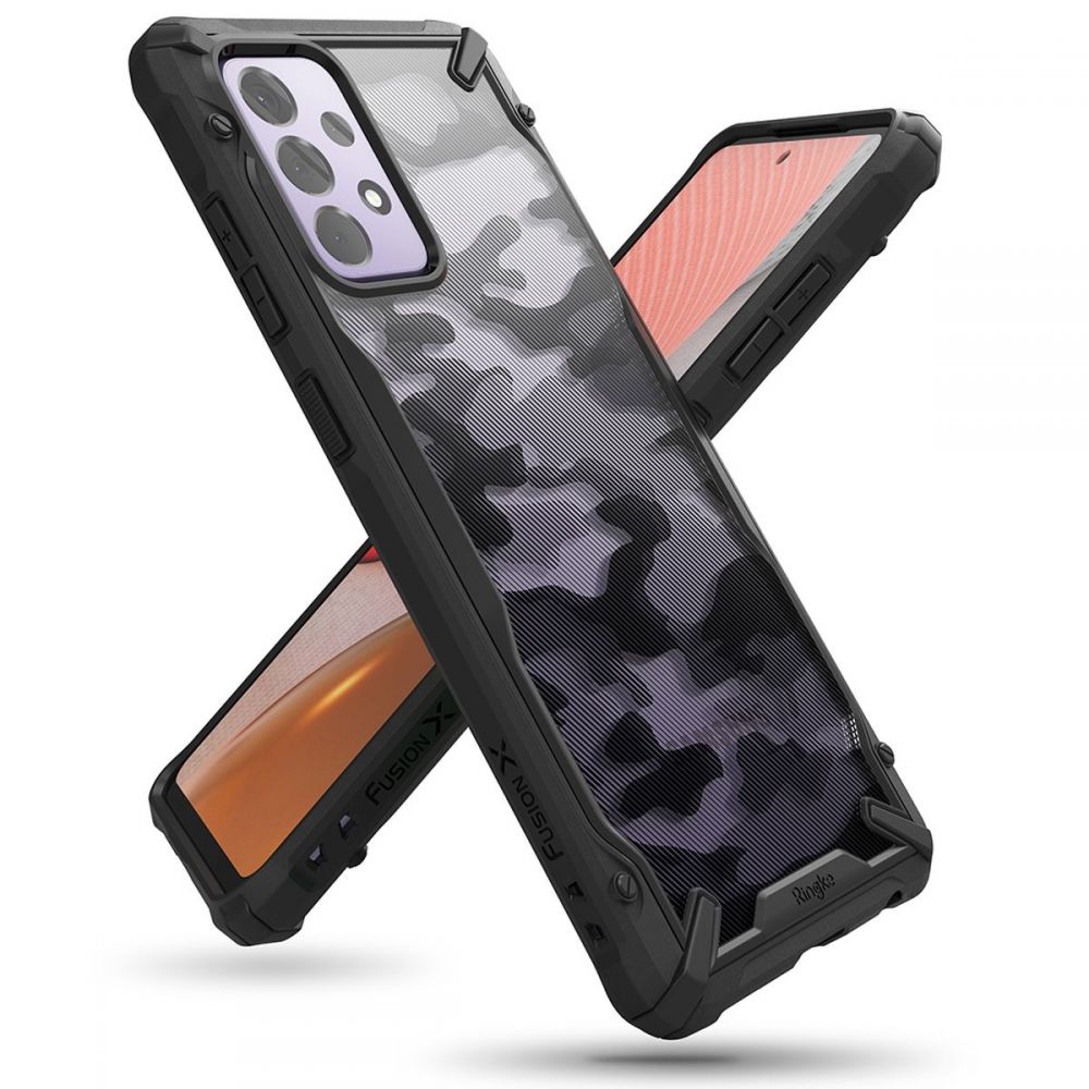 Deksel for Samsung Galaxy A72 A725 / A72 5G A726, Ringke, Fusion X Design, Camouflage