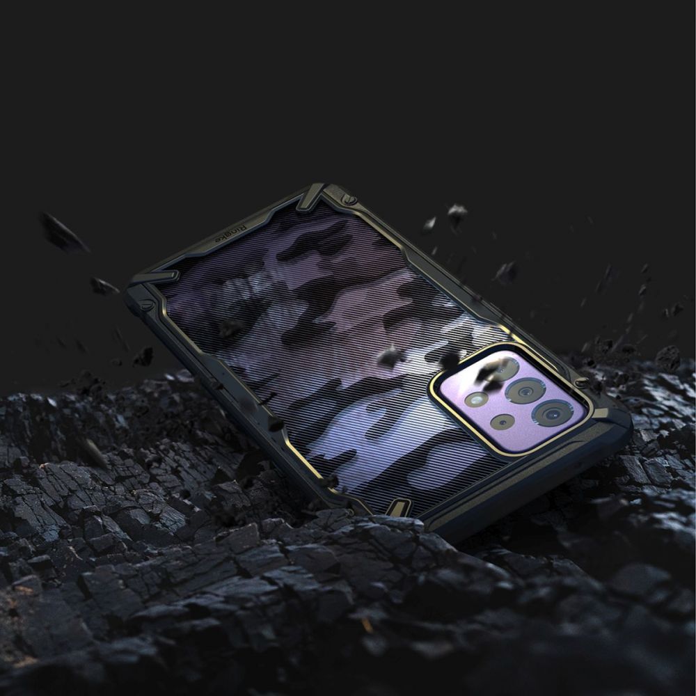 Deksel for Samsung Galaxy A72 A725 / A72 5G A726, Ringke, Fusion X Design, Camouflage