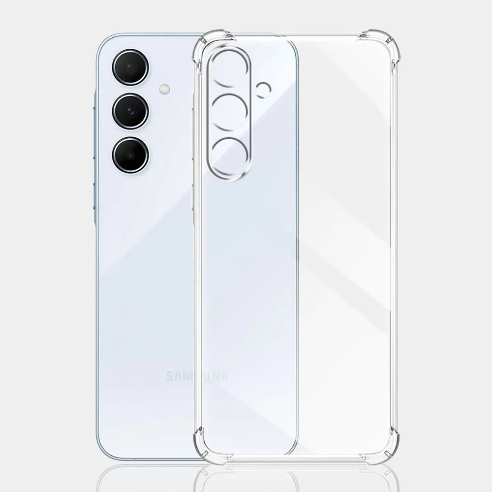 Deksel for Samsung Galaxy M15, Techsuit, Shockproof Clear, Gjennomsiktig