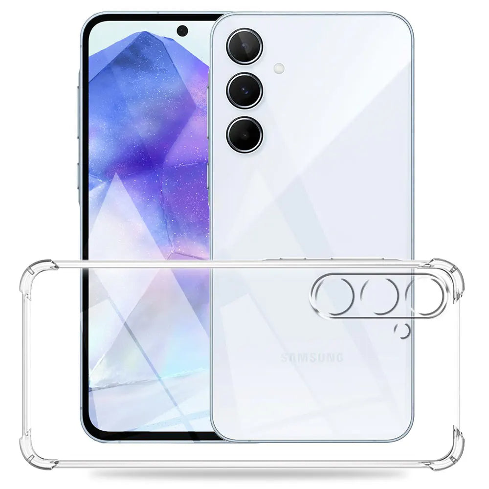 Deksel for Samsung Galaxy M15, Techsuit, Shockproof Clear, Gjennomsiktig