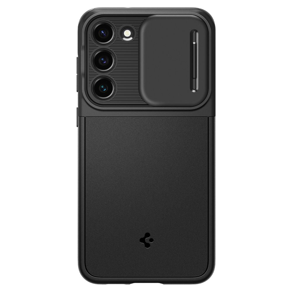 Deksel for Samsung Galaxy S23 S911, Spigen, Optik Armor, Svart