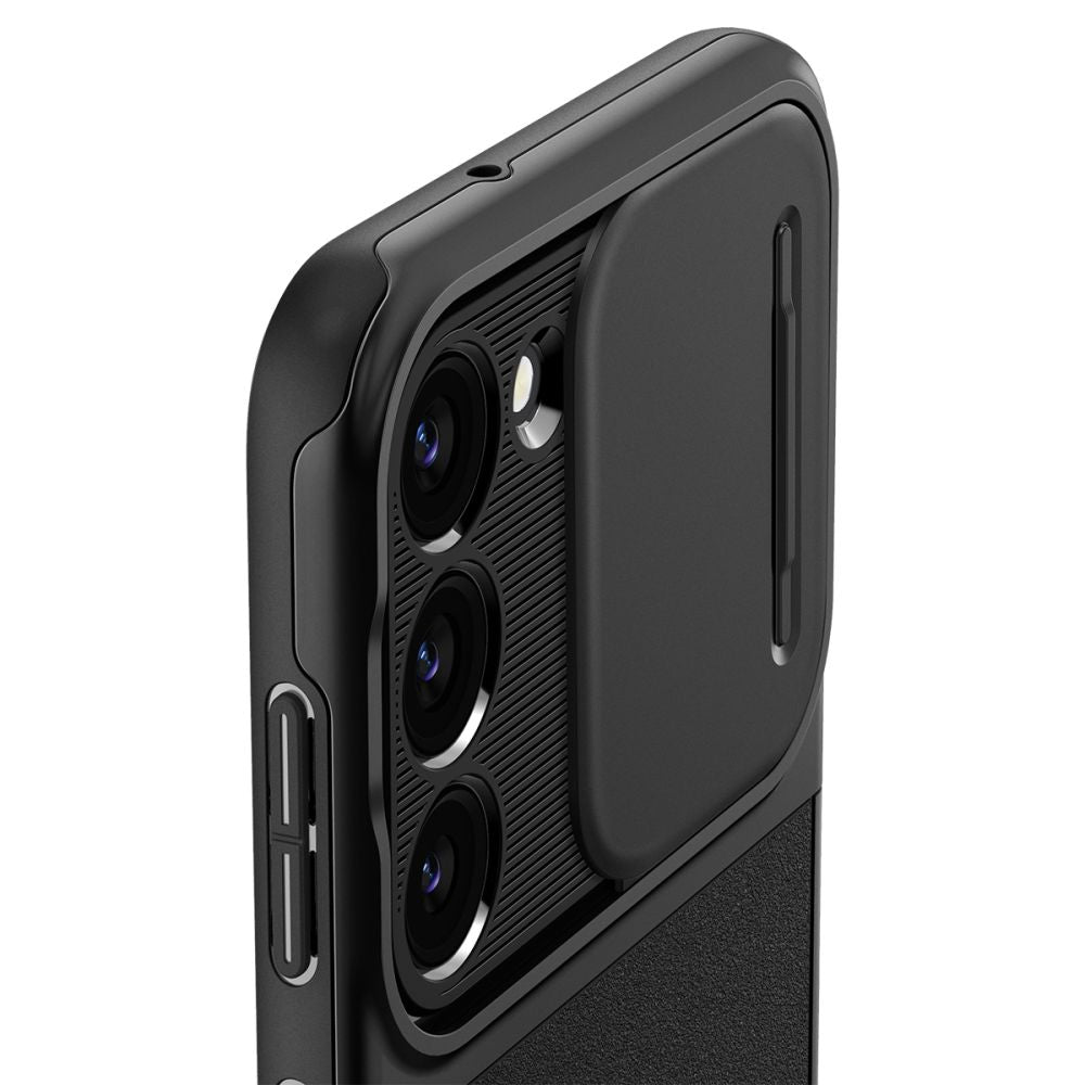 Deksel for Samsung Galaxy S23 S911, Spigen, Optik Armor, Svart